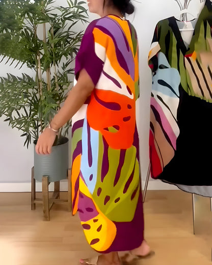 Rianna™ | Abstract Print Dress