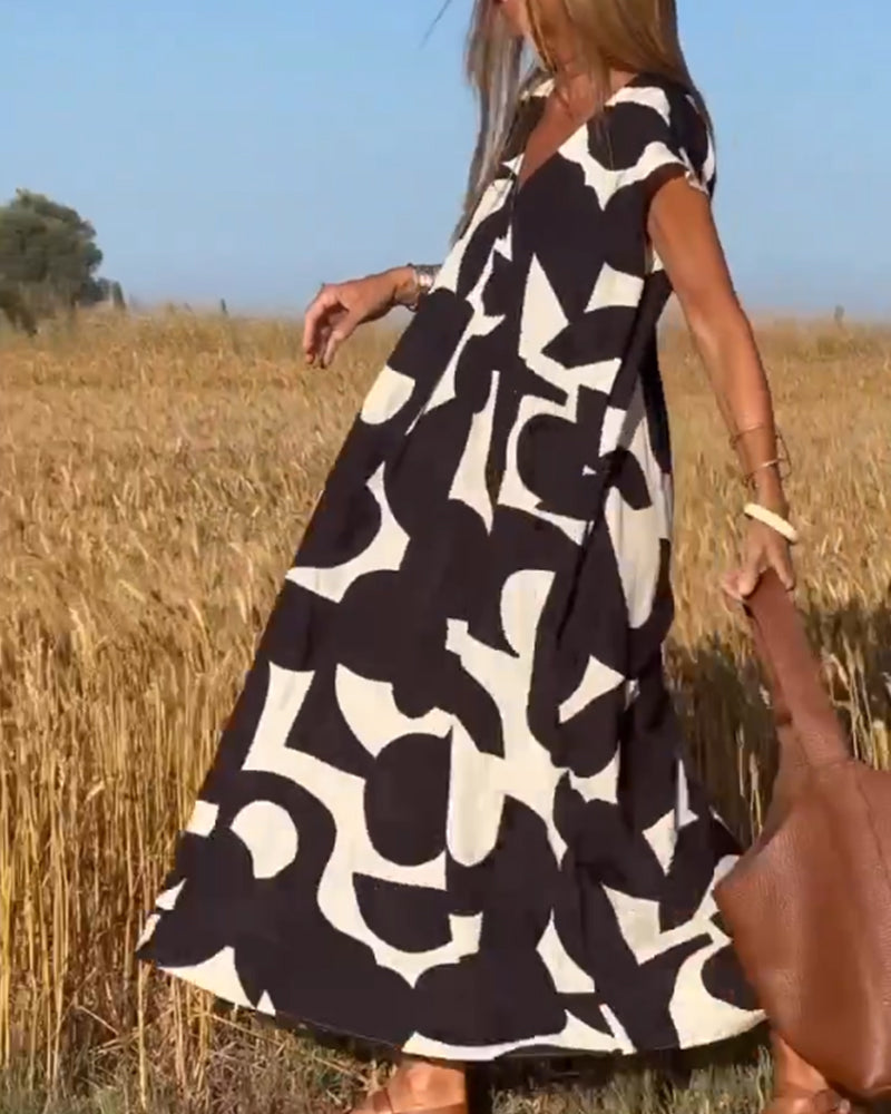 Kendall™ | Relaxed Abstract Dress