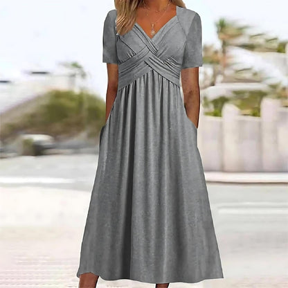 Sacha™ | Casual Elegance Midi Dress