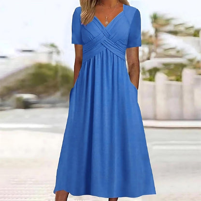 Sacha™ | Casual Elegance Midi Dress