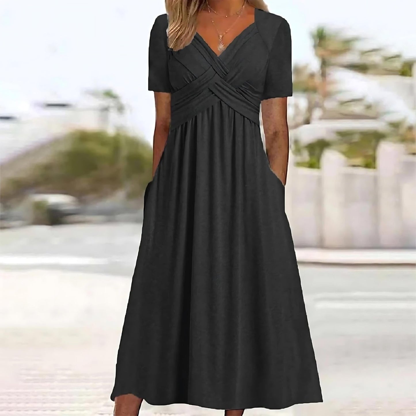 Sacha™ | Casual Elegance Midi Dress