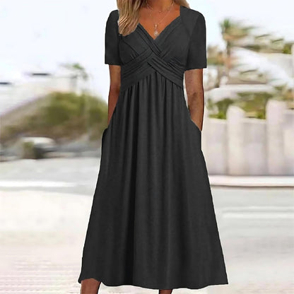 Sacha™ | Casual Elegance Midi Dress