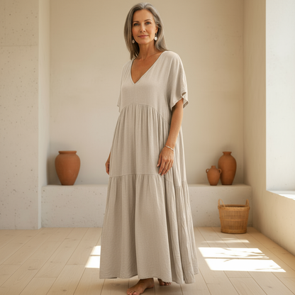 Maelis™ | Cotton Linen Dress